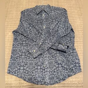 Men’s Liberty of London Navy and White Floral Shirt